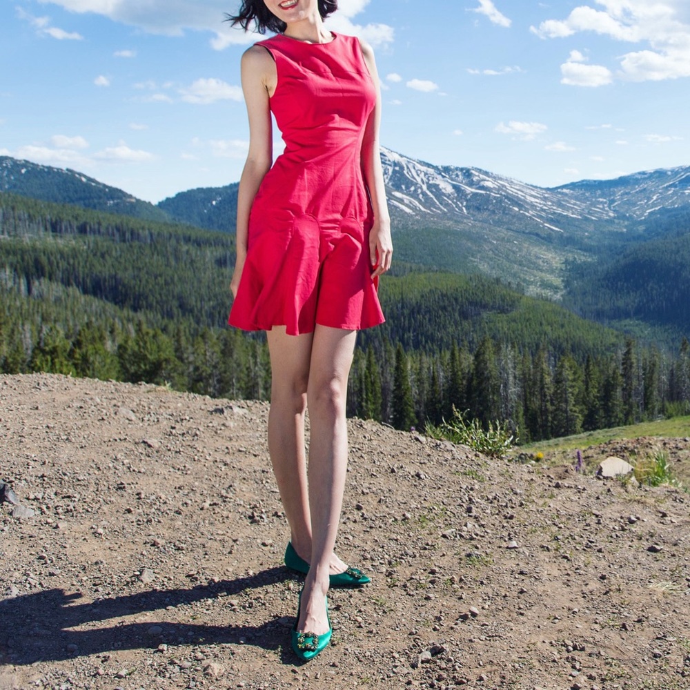 Derek lam red dress